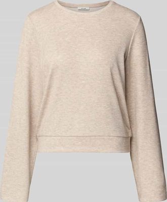 OPUS Relaxed Fit Pullover mit Viskose-Anteil Modell Samike in Hellbraun, Gr&ouml;&szlig;e 36