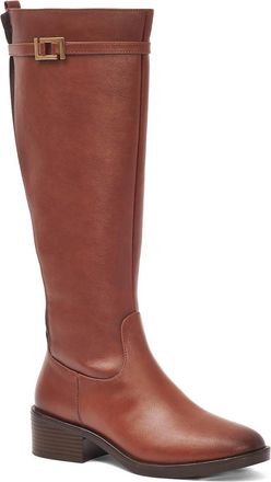Andrea Womens Tall Riding Boots In Tan