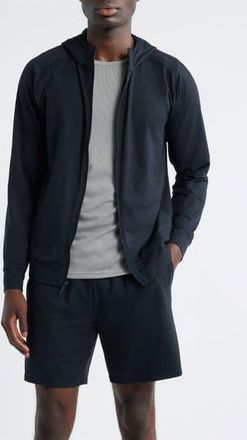 Zella Live In Performance Zip Hoodie in Black Caviar at Nordstrom Rack, Size Xx-Large