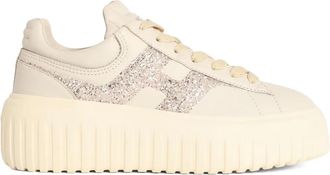 Hogan Sneakers H con glitter - Toni neutri