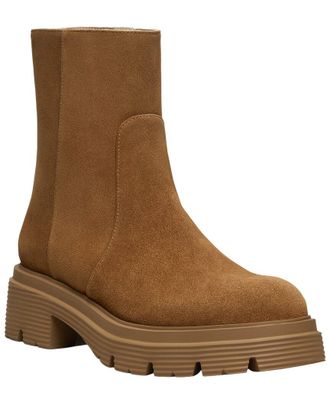 Stuart Weitzman Hudson Lite Zip Suede Bootie