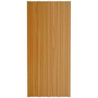 vidaXL Vidaxl - Panel De Tejado Acero Galvanizado Color Madera 12 Uds 100x45 Cm