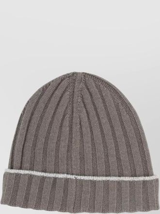 Brunello Cucinelli ribbed cashmere beanie