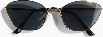 H&M Polarisierte Sonnenbrille - Goldfarben/Schwarz