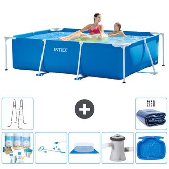 Intex Piscina Con Estructura Rectangular - 220x150x60 Cm - 7-piezas S20020