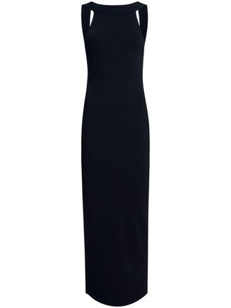 Khaite Media open-back midi dress - Black
