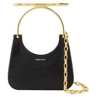 Alexander McQueen Alexander McQueen, Handbags, female, Black, Size: ONE SIZE Leather handbags