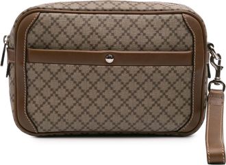 Gucci Pre-owned Womens Geometric Patterned Crossbody Bag - Sage Green Textile - One Size