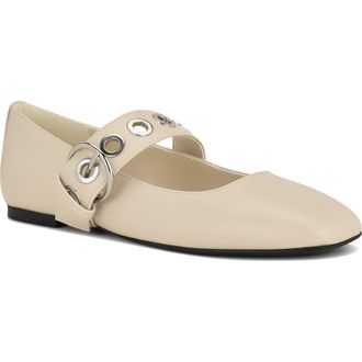 Nine West Kebba Mary Jane Flat in Ivory at Nordstrom, Size 10.5