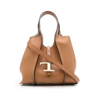 Tod's Timeless Logo-plaque Tote Bag