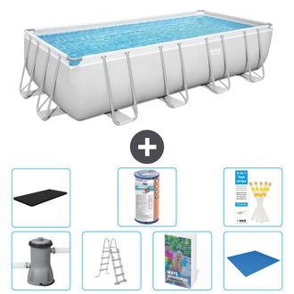 Bestway Piscina Bestway Power Steel Rectangular - 488x244x122 Cm - 8-piezas S594