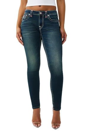 True Religion Jennie Skinny Jeans in Dark Wash at Nordstrom, Size 23