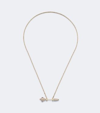Yvonne L&eacute;on Yvonne L&eacute;on Choker Python in oro 9kt con diamanti, diamanti neri e smalto
