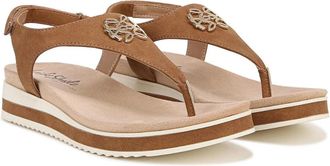 Life Stride Zeeta I8582S3201 Sandals Womens Tan Slip On Toe Post Thong HTAT965
