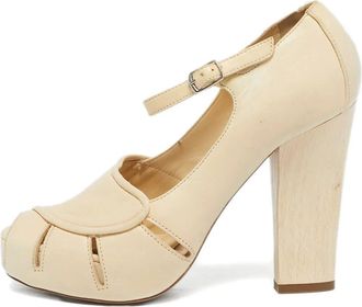 Chlo&eacute; Mary Janes con tacco largo - Toni neutri