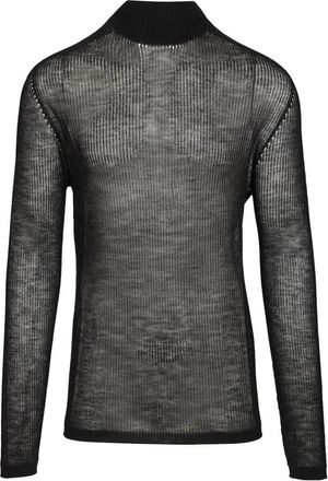 Rick Owens Truien & Vesten, Heren, Zwart, M, Kasjmier, Oversized Kasjmier Trui