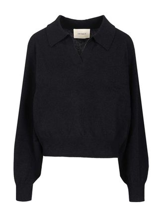 Lisa Yang Katriel Polo Sweater Knitwear Blu-Donna