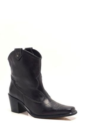 Free People Wandering Western Boot in Black Leather at Nordstrom, Size 6.5