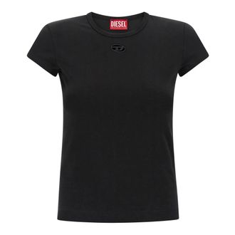 Diesel T-Shirts, female, Black, Size: S T-Angie-Od T-Shirt