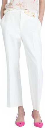 N°21 Crop Length Pant In Ecru