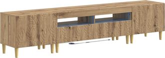 vidaXL Cabinet De Tv Led De 5 Piezas Roble Artisan Vidaxl