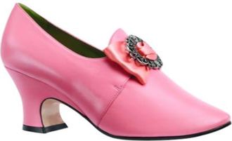 Gucci Bright Peach Leather Pumps with Satin/Crystal Bow Size 38