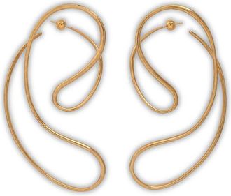 Panconesi Gold P Continua Large Earrings