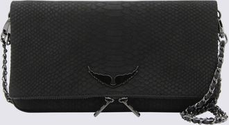 Zadig&Voltaire Black Leather Rock Soft Savage Shoulder Bag