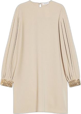 Max Mara Ramadam Cady Blouse With Pleated Sleeves
