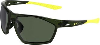 Nike Windtrack Heat - unisex - Zonnebrillen - Zwart - 66 MM - Leer - Accessoires