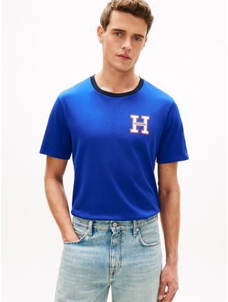 Tommy Hilfiger Mens Hilfiger Logo T-Shirt - Blue - XXXL