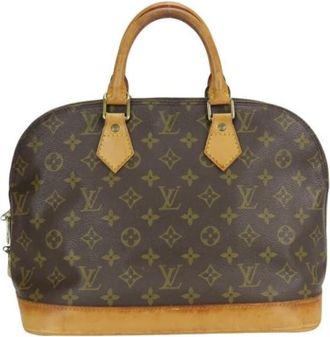 Louis Vuitton Pre-owned Canvas Handtas - Dames - Vintage Handtas - Bruin - ONE Size - Vintage