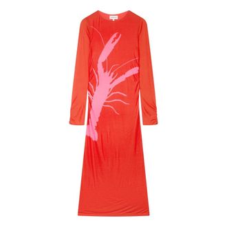 Fab By Fabienne Chapot Fabienne Chapot, Dames, Jurken, Rood, Maat: XL Poliester