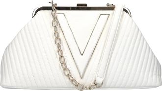 Mario Valentino Belville Schoudertas - Dames - Schoudertassen - Wit - ONE Size - Leer - Tassen