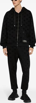 Dolce & Gabbana Mens Black Cotton Trousers - Size EU 44 (Mens)