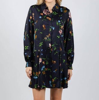 Marella Deriva Mini Dress In Navy Floral