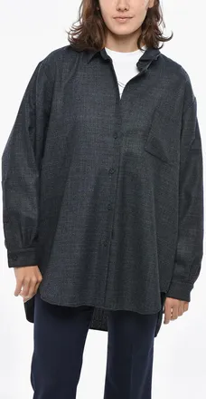 Super Blond Camicia in Flanella di Misto Cashmere Super Blond