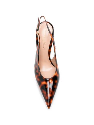Gianvito Rossi Sofia leren slingback-pumps