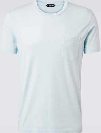Tom Ford T-shirt in jersey di cotone e seta