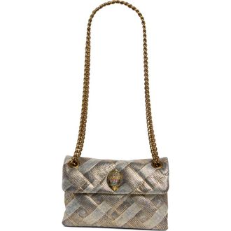 Kurt Geiger Mini Kensington Quilted Convertible Shoulder Bag in Gold Comb at Nordstrom Rack