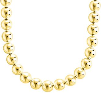 Sterling Forever 14K Gold Basia Dainty Beaded Chain Necklace
