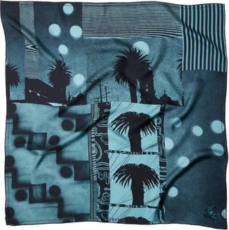 Versace Scarf Bio Print Sunset Palms