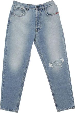 Amish Hyper Broken Jeans - Heren - Slim Fit Jeans - Blauw - L - Katoen - Jeans