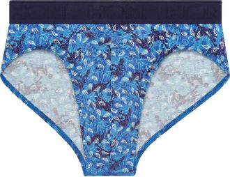HOM Vibe Mini Briefs Ho1 in Blue Print at Nordstrom, Size X-Large