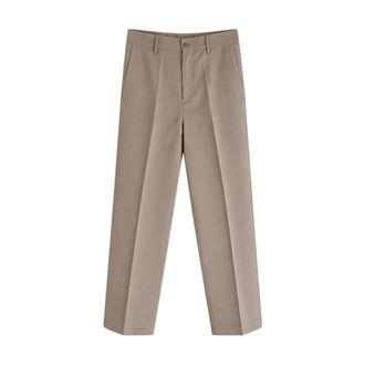 Costumein Wide Trousers, male, Brown, Size: XL Pleated Trousers