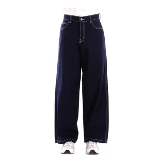 Dickies Straight Fit Jeans, male, Blue, W32, Logo Back Zip Jeans Regular Fit