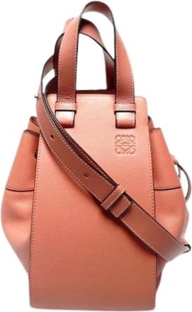Loewe Pre-owned Bucket Bags, female, Pink, Size: ONE SIZE Pre-owned Hammock Shoulder Bag