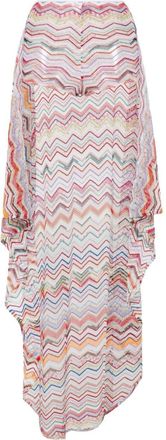 Missoni zigzag sarong skirt - women - Viscose/Metallic Fibre - 38 - Red