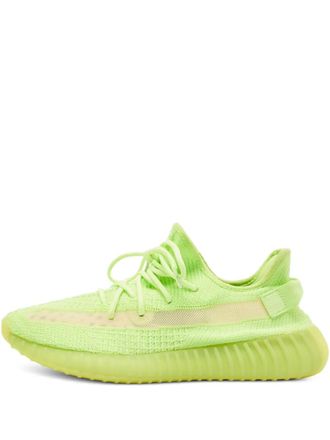 Yeezy by Kanye West Boost 350 V2 Glow lace-up sneakers - men - Fabric/Fabric/Rubber - 44.5 - Green