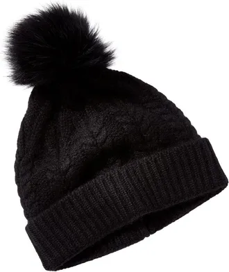 Sofiacashmere Sofiacashmere Cable Cashmere Hat
